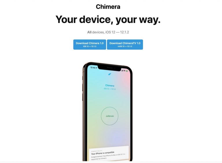 chimera jailbreak for iOS 12.1.2